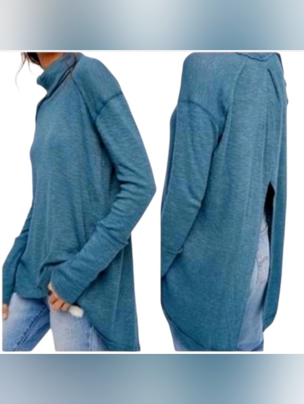 We The Free People XS Split Back Sweater